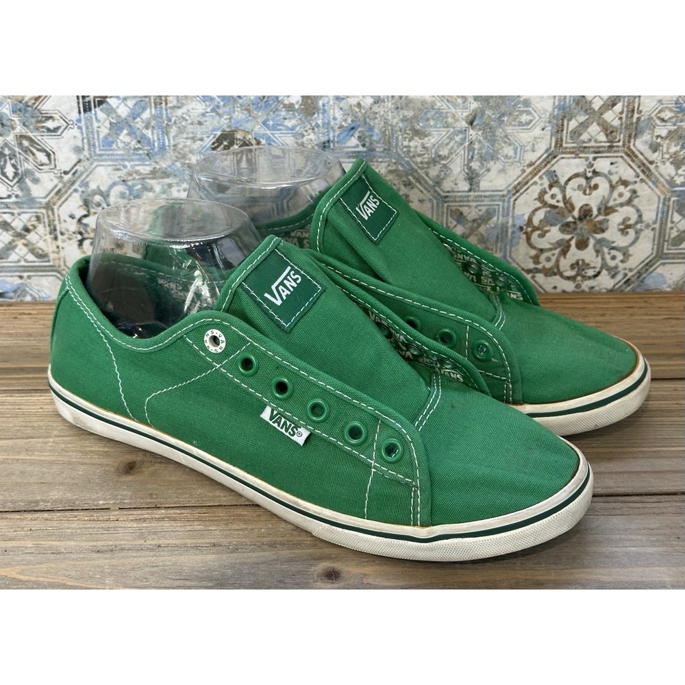 Vans Ferris Lo Pro Skater Sneakers Womens 8 Green Excellent